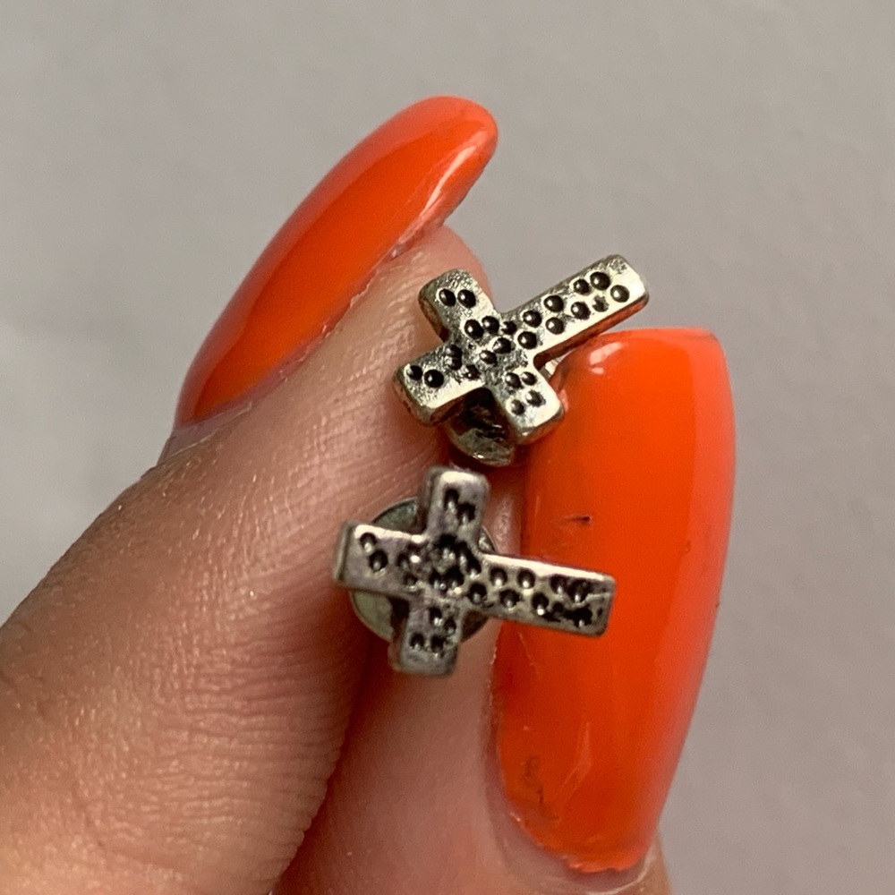 Small Cross Earrings